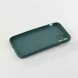 Hülle iPhone 12 - Soft Touch mit Ring - Dunkelgrün