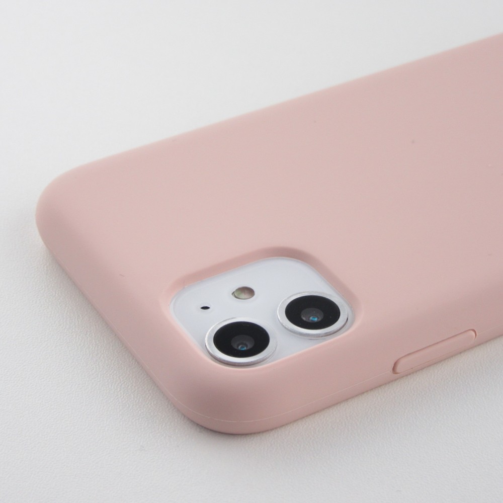 Hülle iPhone 12 / 12 Pro - Soft Touch blass- Rosa