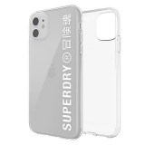 Coque iPhone 11 - Superdry Clear Case transparente avec logo imprimé