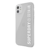 Coque iPhone 11 - Superdry Clear Case transparente avec logo imprimé