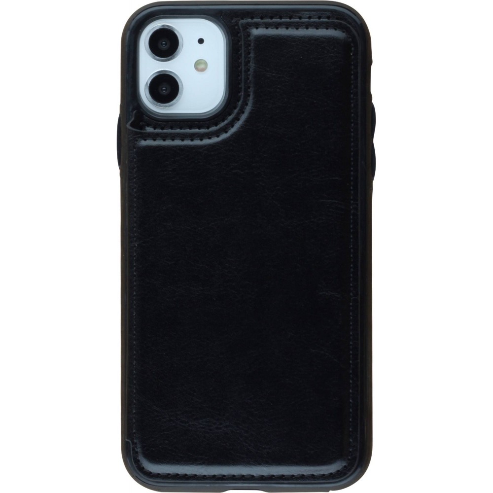 Coque iPhone 11 - Wallet Premium Cards - Noir
