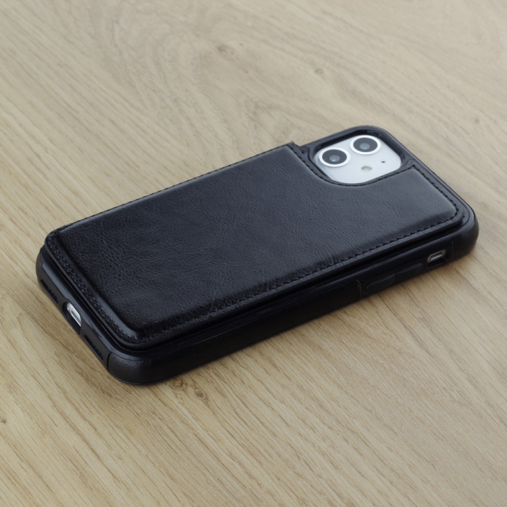 Coque iPhone 11 - Wallet Premium Cards - Noir