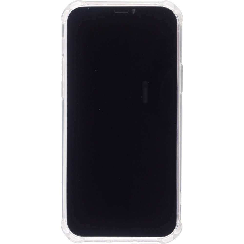 Coque iPhone 12 / 12 Pro - Bumper Glass Hybrid TPU silicone anti-choc - Transparent