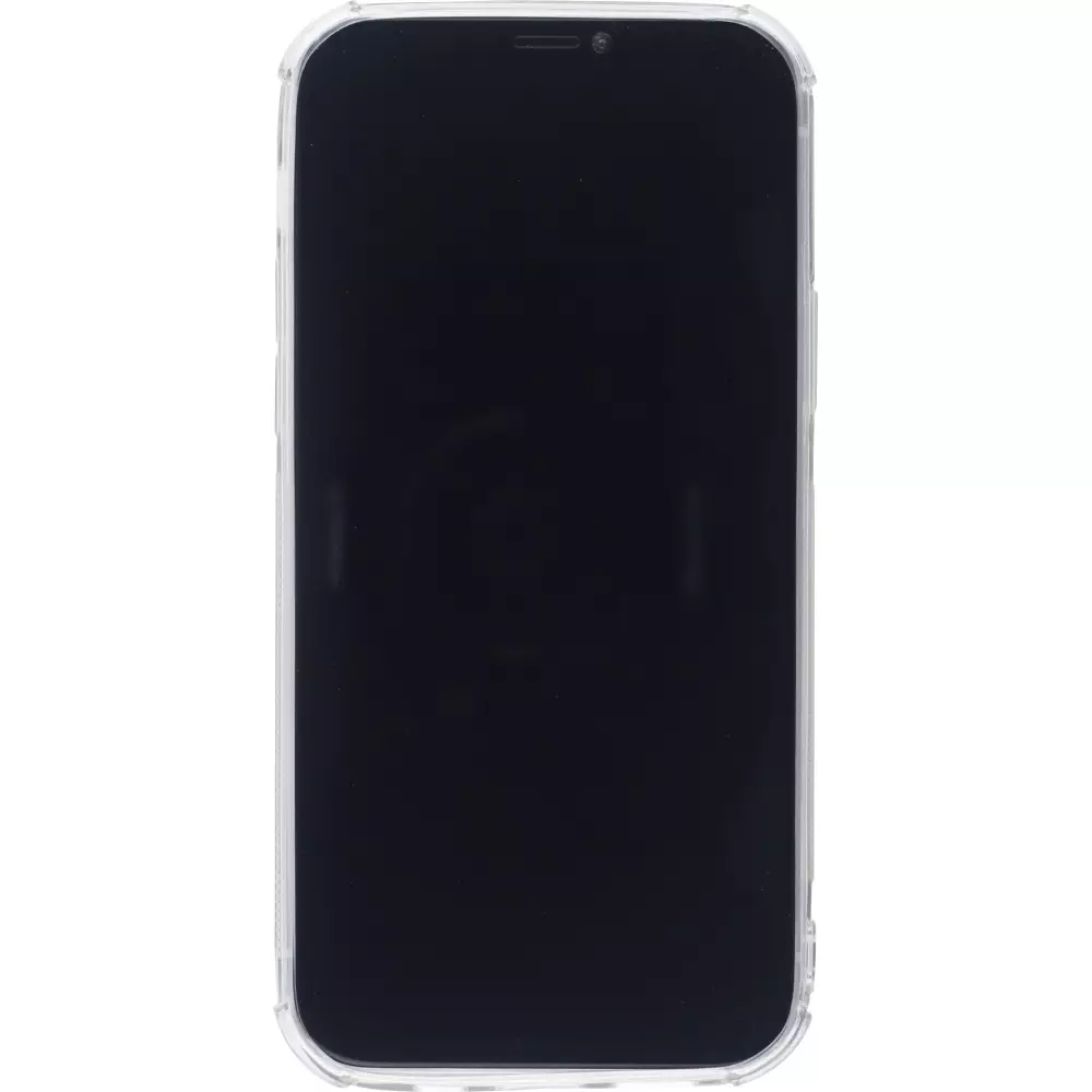 Hülle iPhone 12 / 12 Pro - Gummi Bumper Kartenhalter - Transparent