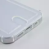 Hülle iPhone 12 / 12 Pro - Gummi Bumper Kartenhalter - Transparent