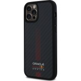 Coque iPhone 12 / 12 Pro - Red Bull Racing Carbon Powerbar MagSafe - Noir