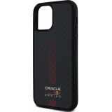 Coque iPhone 12 / 12 Pro - Red Bull Racing Carbon Powerbar MagSafe - Noir