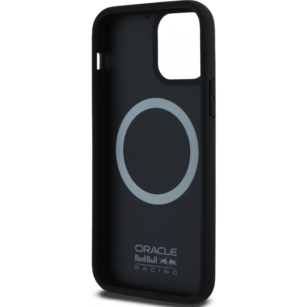 Coque iPhone 12 / 12 Pro - Red Bull Racing Carbon Powerbar MagSafe - Noir