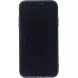 Hülle iPhone 12 - Silikon Mat Herz - Schwarz