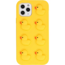 Coque iPhone 12 Pro Max - Silicone jeu éclate bulles anti-stress canards