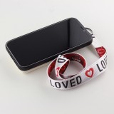 Coque iPhone 12 Pro Max - Wallet Poche avec cordon  - Blanc