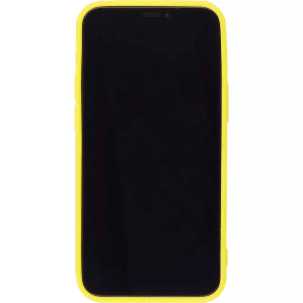Hülle iPhone 12 / 12 Pro - Silikon Mat - Gelb