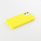Coque iPhone 12 / 12 Pro - Silicone Mat jaune