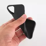 Hülle iPhone 12 / 12 Pro - Silkon Mat - Schwarz