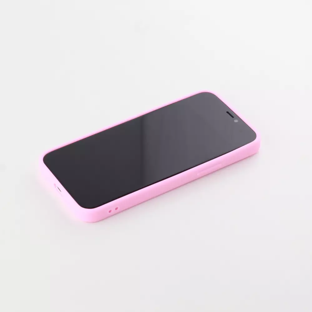 Hülle iPhone 12 / 12 Pro - Silikon Mat - Rosa