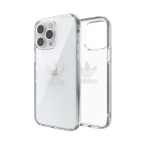 Coque iPhone 14 Pro - Adidas gel transparent rigide avec logo embossé - Transparent
