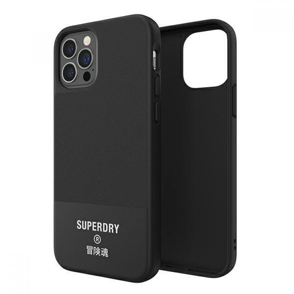 Coque iPhone 11 Pro Max - Superdry Moulded Canvas Hardcase - Noir