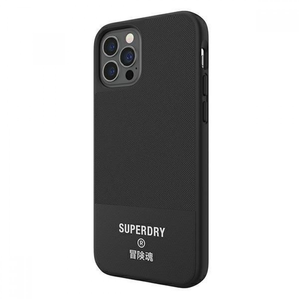 Coque iPhone 11 Pro Max - Superdry Moulded Canvas Hardcase - Noir