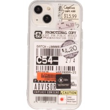 Coque iPhone 11 Pro - Autocollant Vintage Sticker étiquette de prix collage - Transparent