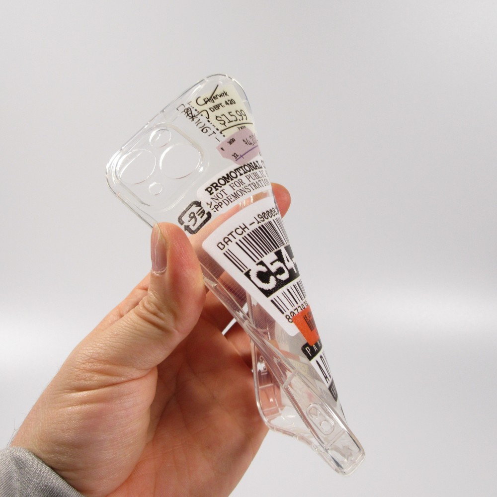 Coque iPhone 11 Pro - Autocollant Vintage Sticker étiquette de prix collage - Transparent