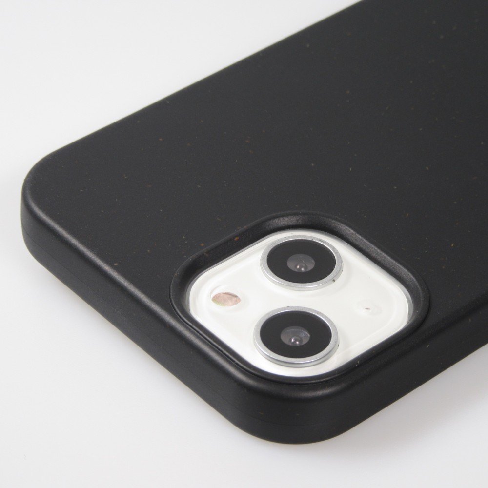 Coque iPhone 15 - Bio Eco-Friendly nature avec cordon collier - Noir