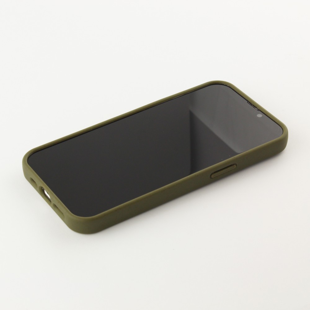 Coque iPhone 15 - Bio Eco-Friendly biodégradable écologique nature - Vert foncé