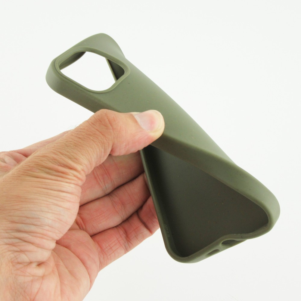 Coque iPhone 15 - Bio Eco-Friendly biodégradable écologique nature - Vert foncé
