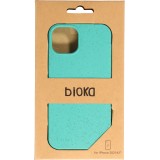 Coque iPhone 14 - Bioka biodégradable et compostable Eco-Friendly - Turquoise
