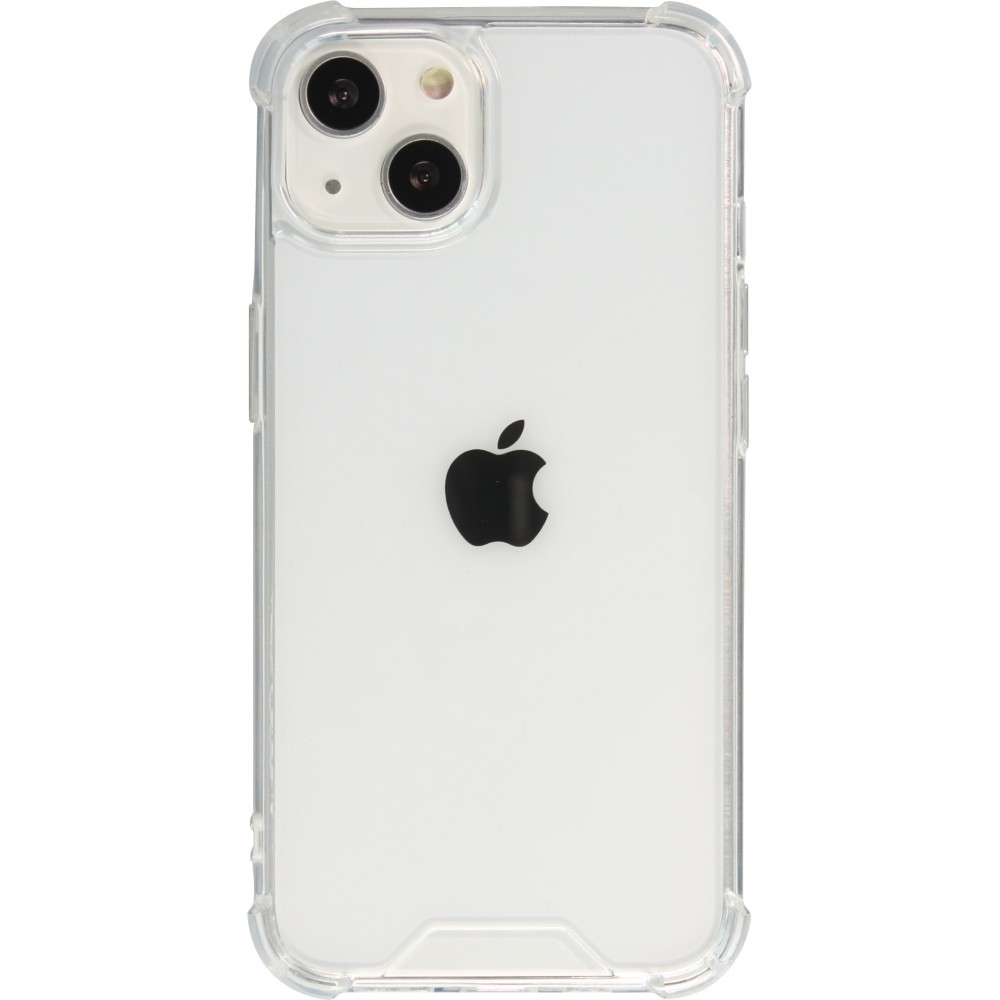 Coque iPhone 15 - Bumper Glass Hybrid TPU silicone anti-choc - Transparent