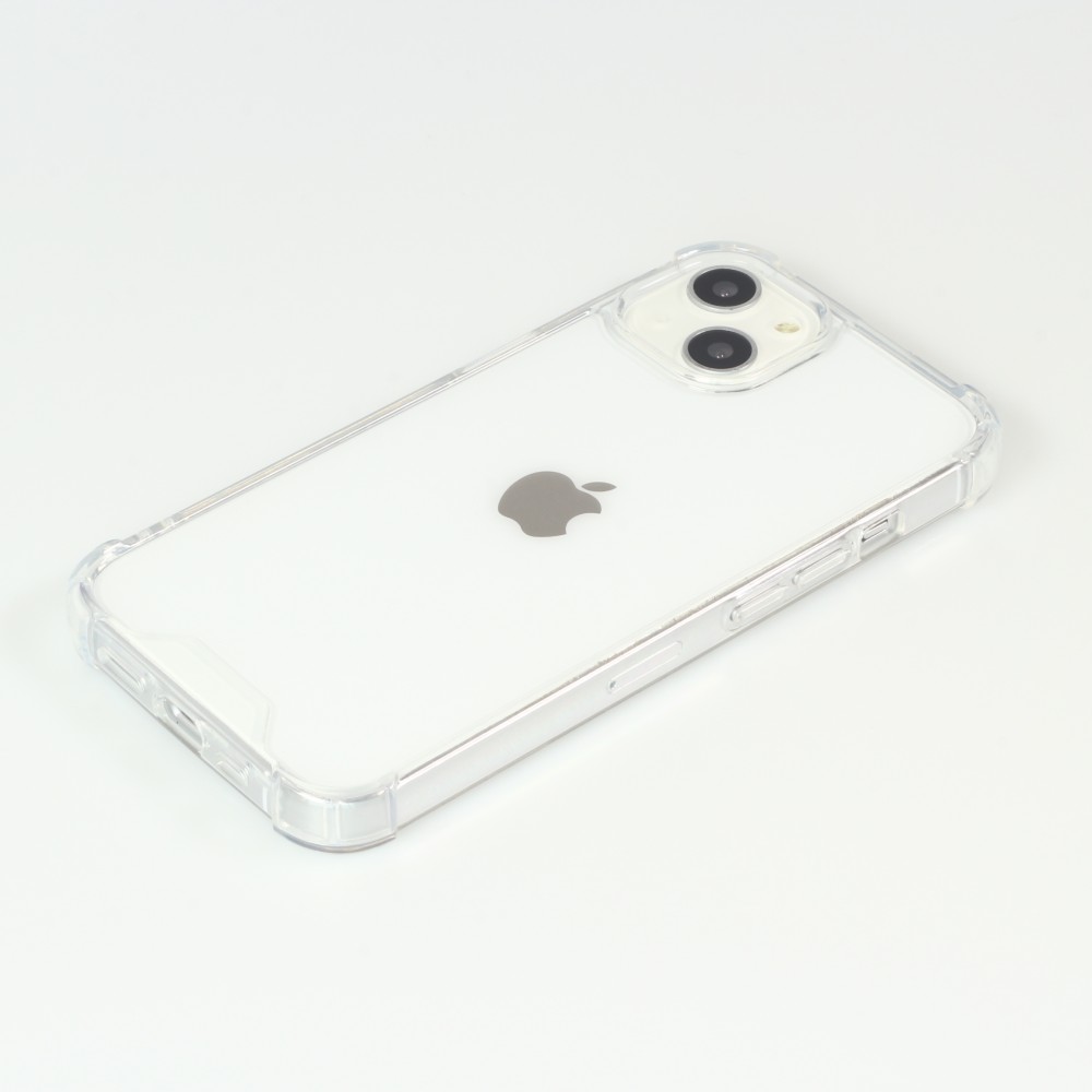 Coque iPhone 15 - Bumper Glass Hybrid TPU silicone anti-choc - Transparent