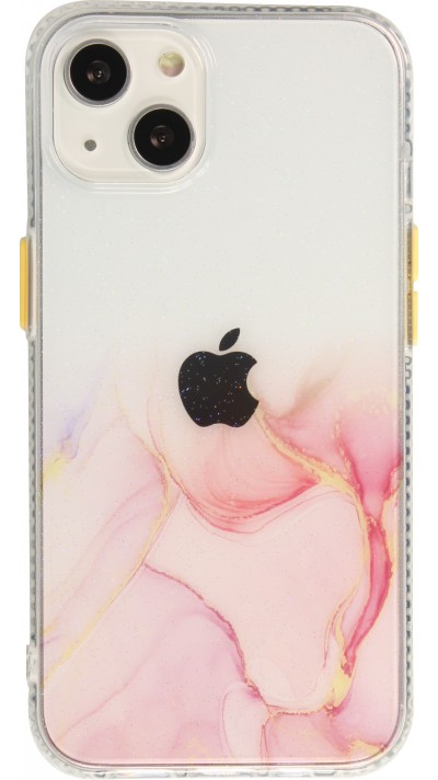 Coque iPhone 13 mini - Clear Bumper gradient paint - Rose
