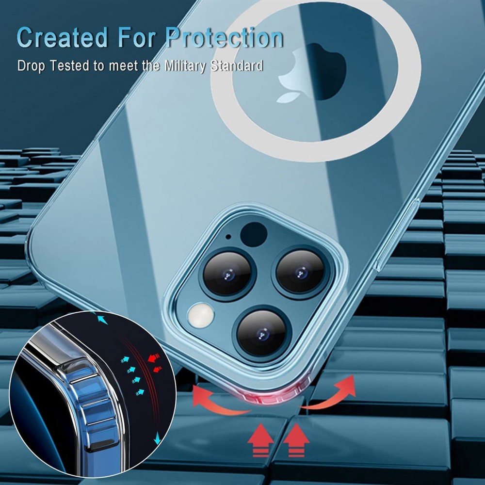 Coque iPhone 11 Pro - Gel transparent compatible MagSafe silicone TPU Super Clear