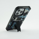 Coque iPhone 13 Pro - Armor Camo - Bleu gris