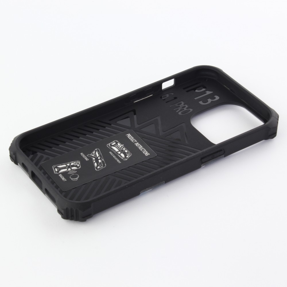 Coque iPhone 13 Pro - Armor Camo - Bleu gris