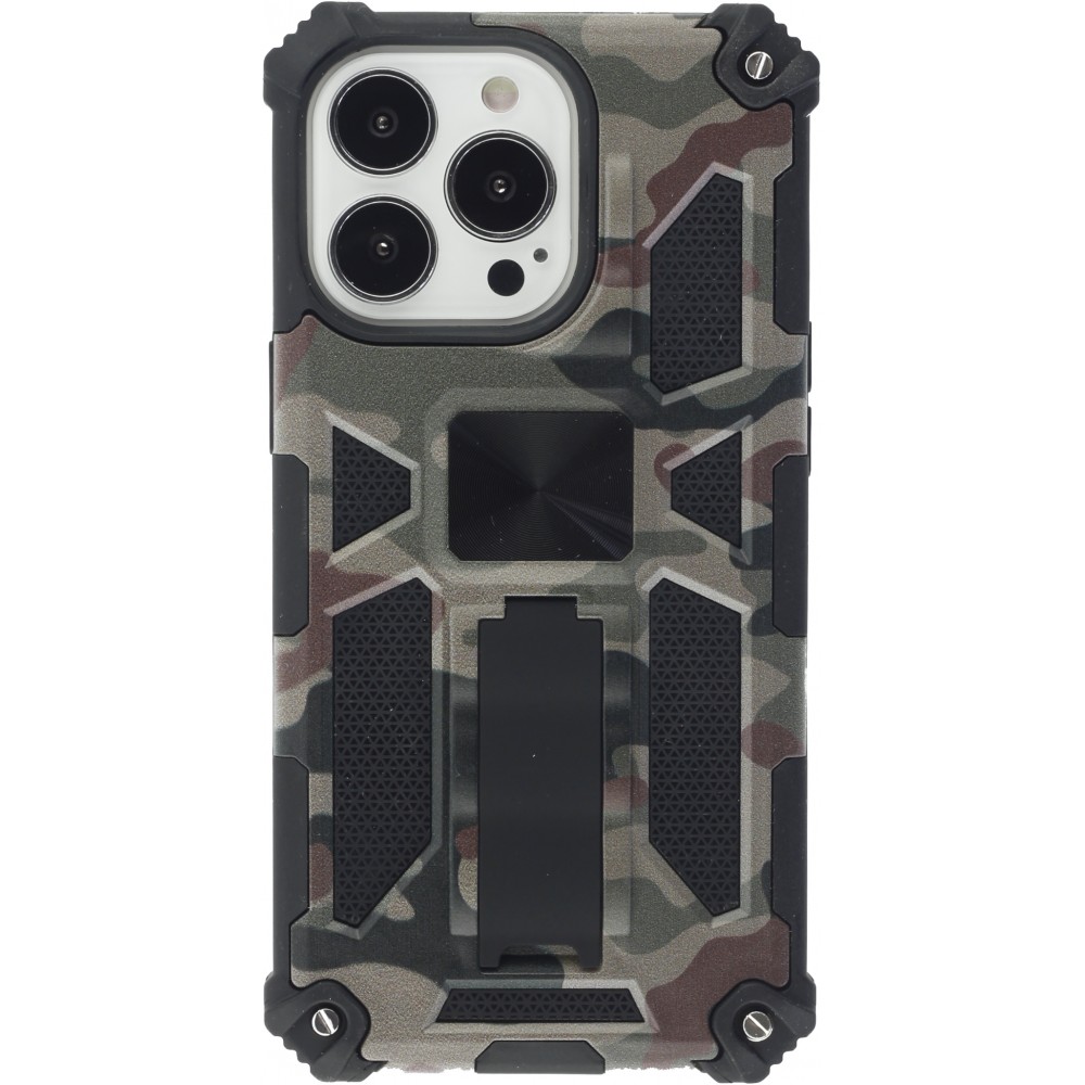 Coque iPhone 13 Pro - Armor Camo - Brun