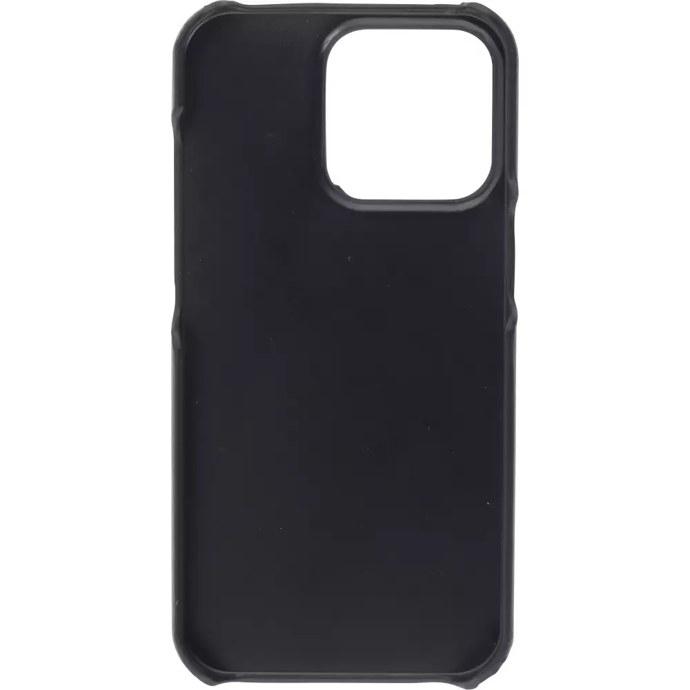 iPhone 13 Pro Max Case Hülle - Basic-Leder - Schwarz
