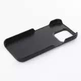 iPhone 13 Pro Max Case Hülle - Basic-Leder - Schwarz