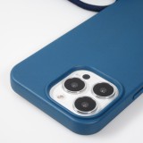 Coque iPhone 14 Pro - Bio Eco-Friendly nature avec cordon collier - Bleu