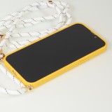 Coque iPhone 14 Pro - Bio Eco-Friendly nature avec cordon collier jaune