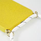 Coque iPhone 14 Pro - Bio Eco-Friendly nature avec cordon collier jaune