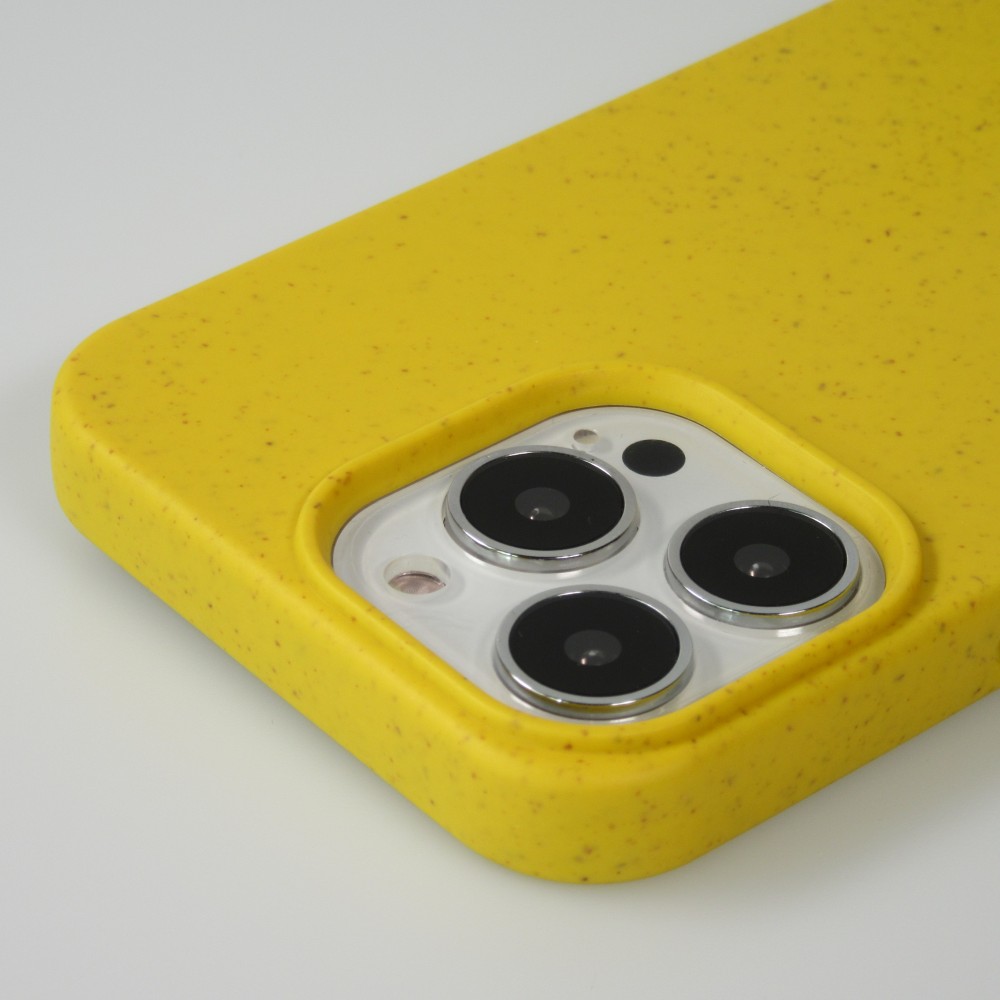 Coque iPhone 14 Pro Max - Bioka biodégradable et compostable Eco-Friendly jaune