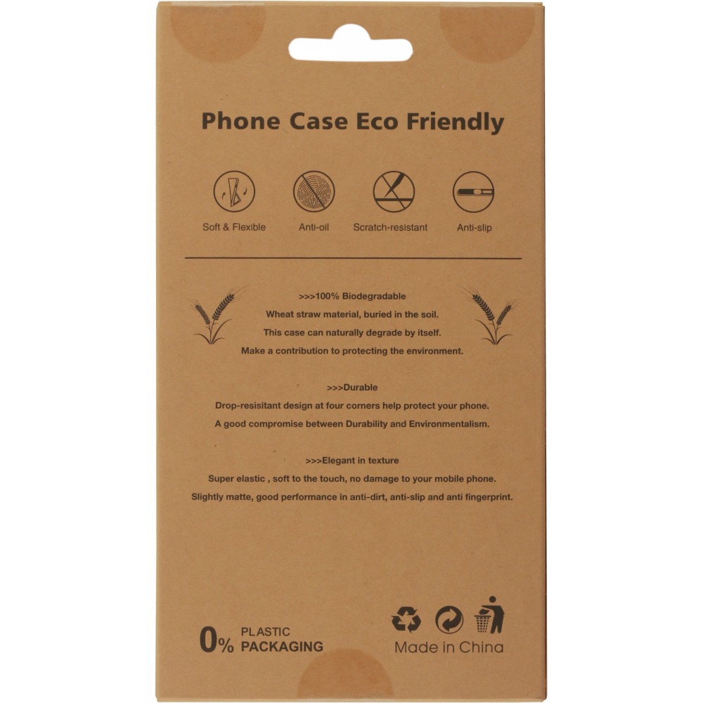 Coque iPhone 14 Pro - Bioka biodégradable et compostable Eco-Friendly - Rose