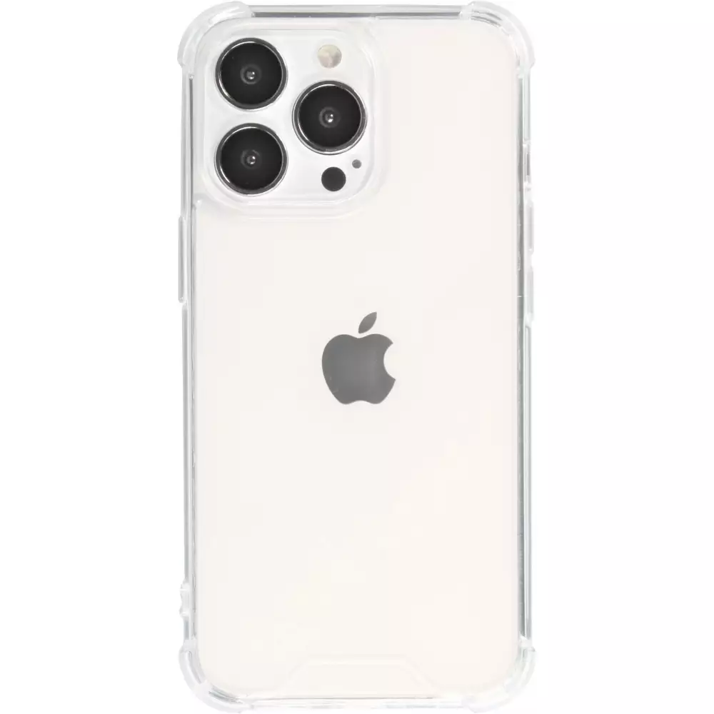 iPhone 16 Pro Case Hülle - Bumper Glass TPU Anti-Schock mit Acryl - Transparent