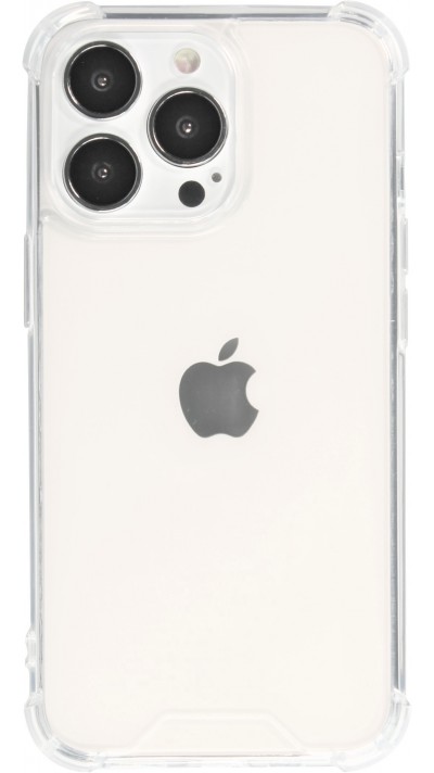 Coque iPhone 16 Pro Max - Bumper Glass Hybrid TPU silicone anti-choc - Transparent