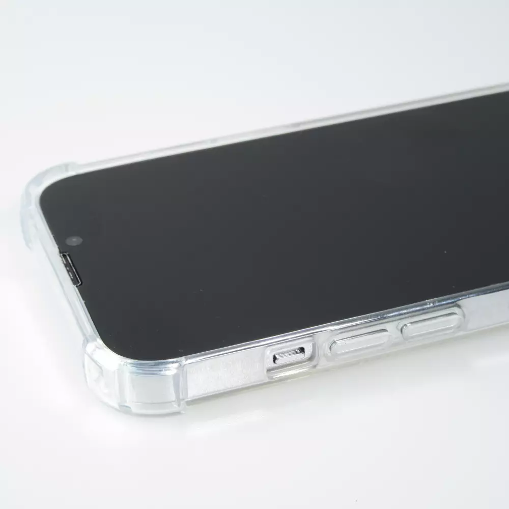 iPhone 16 Pro Case Hülle - Bumper Glass TPU Anti-Schock mit Acryl - Transparent