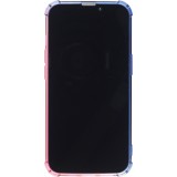 Coque iPhone 14 Pro - Bumper Rainbow Silicone anti-choc avec bords protégés -  bleu - Rose