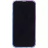 iPhone 14 Pro Case Hülle - Gummi Bumper Rainbow mit extra Schutz für Ecken Antischock - violett blau