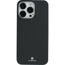 Coque iPhone 16 Pro Max - Carbomile case de protection en fibre de carbone aramide véritable - Noir