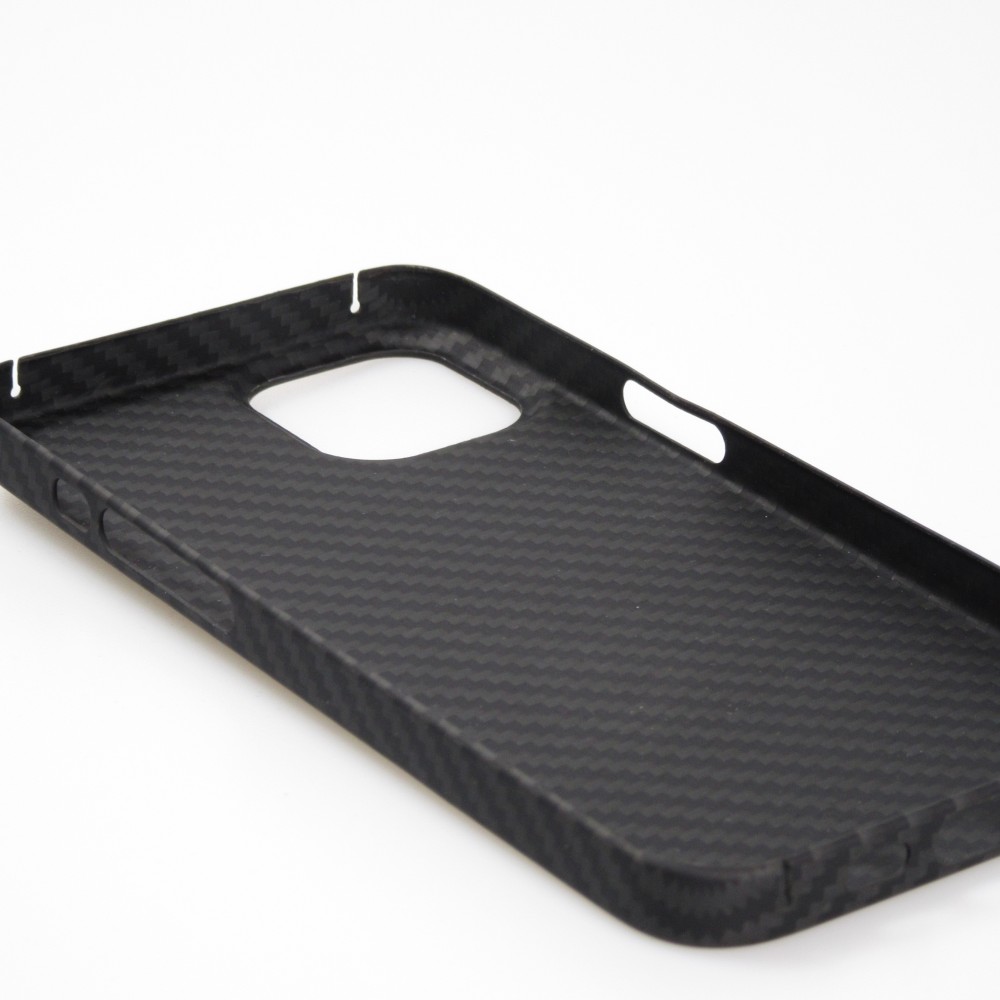 Coque iPhone 16 Pro Max - Carbomile case de protection en fibre de carbone aramide véritable - Noir