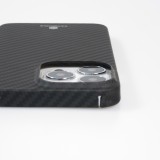 Coque iPhone 16 Pro Max - Carbomile case de protection en fibre de carbone aramide véritable - Noir